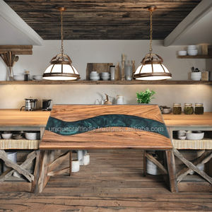 Tabla de Quesos de Resina Epoxi y Madera Azul ForestWave de Última Generación |   Tabla de charcutería de madera hecha a mano |   Rectángulo de Calidad Premium de 1.5 cm - Product Image 1