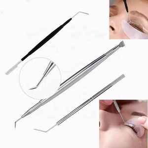 Séparateur de cils noir moderne en acier inoxydable, applicateur de permanente pour cils, instrument de coiffage des sourcils, beauté professionnelle - Product Image 3