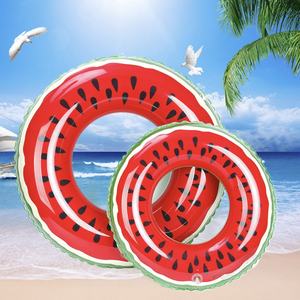 Flotador Inflable de PVC con Forma de Sandía de 70 cm de Grosor para Todas las Edades - Ideal para Piscinas de Resorts, Lagos y Natación en el Mar - Product Image 1
