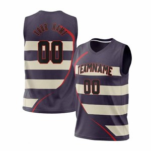 Camiseta de Baloncesto Personalizada para Hombre, con Nombre y Número del Equipo, sin Mangas, Sublimada - Product Image 4