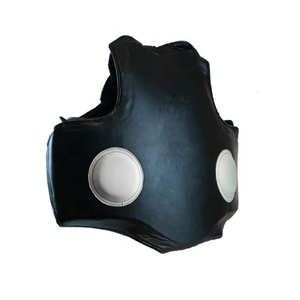 Gilet d'entraînement réglable avec protections abdominales pour le kickboxing et la boxe thaïlandaise, protège-corps en cuir, protections abdominales, protège-poitrine, fabriqué au Pakistan - Product Image 4