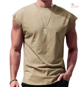 Débardeurs de sport pour hommes, coupe ample, 100% coton, anti-UV, respirants, séchage rapide, décontractés - Product Image 1