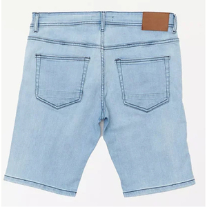 Shorts en jean personnalisés ELEGANT CORPORATION pour hommes, taille mi-haute, style boyfriend, 100 % coton, délavage clair, imprimé numérique, vente en gros - Product Image 4
