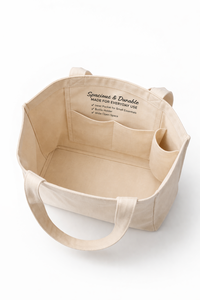 Urban <b>Canvas</b> Tote <b>Bag</b> with Pocket Custom Logo Reusable Shopping <b>Bag</b> <b>Large</b> Capacity Everyday Carry Tote <b>Bag</b> - Product Image 3