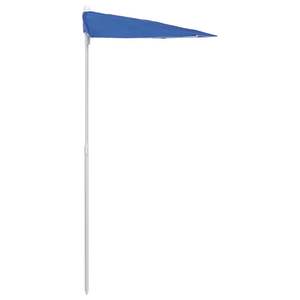 Parasol de jardin bleu azur 100 % polyester 70,9 x 35,4 po, parasol de terrasse en acier et base - Product Image 5