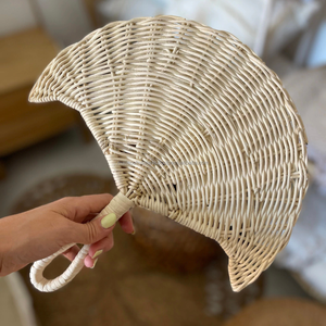 Customized Rattan Handmade Art Deco Design <b>Wall</b> Shelf Unique Business Gift Handheld <b>Fan</b> for Wedding <b>Decorations</b> - Product Image 3