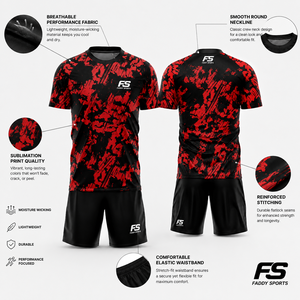 Ensemble de maillots de football sublimés personnalisés pour hommes, tenues de football respirantes, vêtements d'entraînement, vêtements de sport à séchage rapide, uniformes de football - Product Image 4