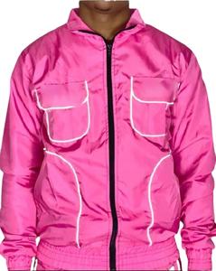 Ensemble short deux pièces pour homme de haute qualité Coupe-vent respirant avec veste réfléchissante Ensemble short réflecteur - Product Image 1