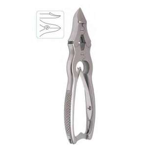 Stainless Steel Double Action <b>Toe</b> Nail Cutter for Thick Hard Nails, Double Action Nail Clipper Curved Double Spring 12 cm <b>by</b> LCI - Product Image 6