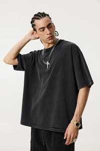 Premium 100% Cotton 280 GSM Drop Shoulder T-Shirt <b>Animal</b> Print Formal O-Neck Dobby Fabric Breathable Eco-Friendly Mineral Wash - Product Image 2