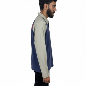 Polo à manches longues en coton 100% uni de haute qualité, polo de rugby à manches longues, polos à manches longues pour hommes - Product Image 5