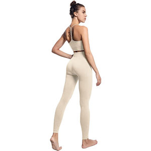 Conjuntos Deportivos de Invierno Personalizados para Mujer, Ropa de Gimnasio, Traje Atlético de Secado Rápido, Bra Deportivo, Leggings, Tallas Grandes - Product Image 2