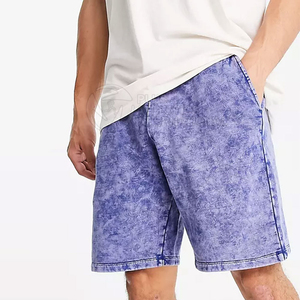 Pantalones cortos lavados con ácido de último diseño hechos en Pakistán estilo callejero pantalones cortos de mezclilla lavados con ácido personalizados al mejor precio al por mayor - Product Image 1