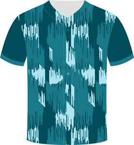 Unisex Baseball Jersey Short Sleeve Striped Heat-Transfer Printed 100% Polyester Anti-Bacterial Moisture Wicking V-neck Regular - Product Image 5