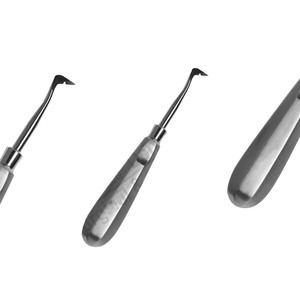 Original Premier Dental # 1L Seldin elevador con mango grande con mango de acero inoxidable juego de 03 piezas de Instrumentos dentales - Product Image 1