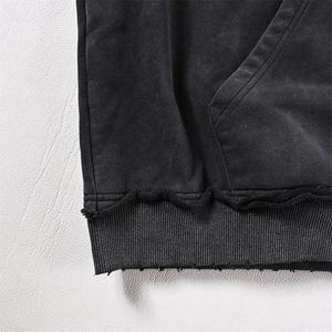 Sweat-shirt à capuche oversize pour homme PERCE en coton French Terry respirant avec poches, idéal pour l'automne et les tenues décontractées - Product Image 3