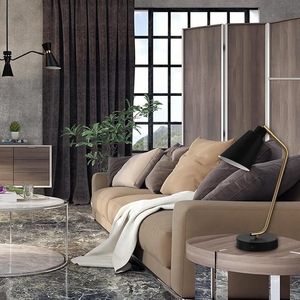 Lámpara de Mesa Moderna de Lujo en Latón con Pantalla de Tela Premium Extraíble, Ecológica, Duradera y Multifuncional para Diwali, Dormitorio o Sala de Estar - Product Image 4