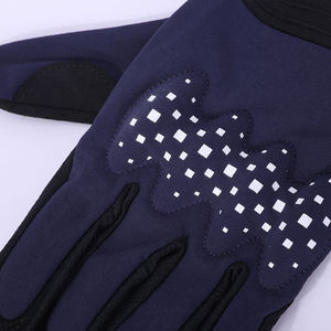 Unisex Customized Windproof Waterproof Breathable Full Finger Leather Hook Loop Motocross Gloves Racing Gloves for Adults Wear - Product Image 5