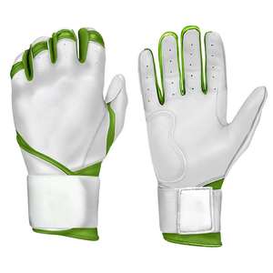 Gants de frappe de baseball de qualité supérieure, couleur personnalisée, logo personnalisé, polyester/coton respirant, main droite, adulte - Product Image 2