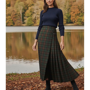 กระโปรงยาวลายสก็อตแบบดั้งเดิมสำหรับผู้หญิง มีให้เลือกมากกว่า 50 ลาย - Product Image 2