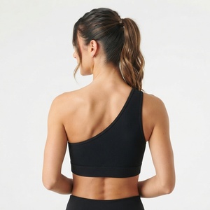 Top Deportivo Personalizado al por Mayor, de un Solo Hombro, Acanalado, para Gimnasio, Entrenamiento, Fitness, Ropa Deportiva - Product Image 2