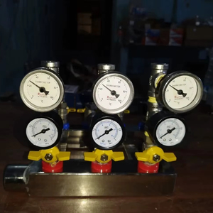 Dubey International 10 10 Water Manifold Flow Monitoring System Pressure Temperature Gauge Rust Free 15kg Easy Operation - Product Image 1