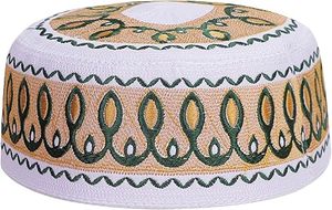Chapeau Kufi d'été pour homme, casquette religieuse élégante pour la prière, chapeau de prière décontracté pour musulmans, chapeau Taqi en coton, chapeau islamique musulman pour l'Arabie Saoudite - Product Image 2