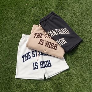 Sportswear Embroidery <b>Sweat</b> <b>Shorts</b> Unisex Workout Fitness Embroidery <b>Shorts</b> 100% Cotton Fleece Trainer <b>Sweat</b> <b>Shorts</b> <b>Men</b> Women - Product Image 2