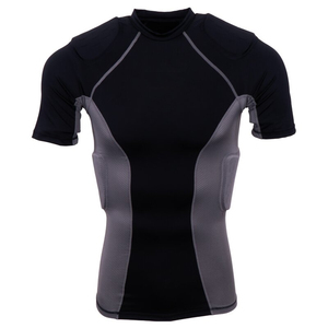 Men's Sweatproof Undershirt Slim Fit O Neck T-Shirt With Underarm Sweat <b>Pads</b> Breathable compression Half Sleeve Shirts - Product Image 1
