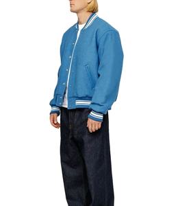 Veste universitaire classique en laine pour homme, respirante, grande taille, streetwear, veste d'hiver chaude pour homme en polyester avec doublure en satin - Product Image 3