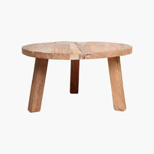 Mesa de Centro Moderna de Madera de Teca Sólida con Textura Natural, Mesa Baja para Uso en Hoteles y Resorts, Mueble Duradero para Sala de Estar - Product Image 5