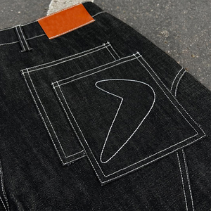 New Custom Denim Shorts High Quality Vintage Breathable <b>Button</b> Short <b>Jean</b> Homme Heavyweight Baggy Raw Men's Shorts Casual - Product Image 6