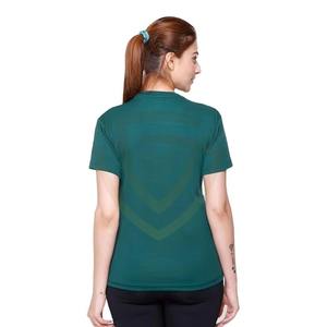 Camiseta Casual de Fibra de Algodón para Mujer, Diseño Personalizado con Logotipo OEM, Color Liso Teñido - Product Image 4