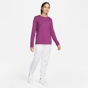 Cotton Crew Neck <b>Long</b> Sleeve Top Soft Fabric Comfortable <b>Fit</b> Casual Everyday Wear OEM Wholesale Custom Women <b>Long</b> Sleeve <b>T</b> <b>Shirt</b> - Product Image 3