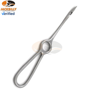 เข็มเย็บผ่าตัดสัตว์ยี่ห้อ Veterinary Buhner ทำจากสแตนเลส ความยาวรวม 8 นิ้ว อุปกรณ์ผ่าตัดสำหรับสัตว์ขนาดใหญ่ - Product Image 3