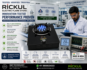 Placa de Cocción Eléctrica de Plasma BLACK RICKUL con Superficie de Vidrio, 1 Quemador, Eficiente Energéticamente, Ecológica, Independiente para el Hogar - Product Image 4
