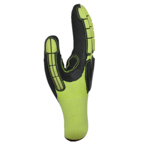 Gants de sécurité robustes en cuir de vachette pleine fleur, résistants à la chaleur, anti-coupure, antidérapants, anti-vibrations, protection industrielle 11 oz - Product Image 6