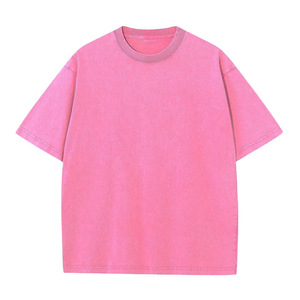 2026 new arrival <b>Men's</b> T-Shirt 230 GSM 100% Cotton Plain Oversized Drop Shoulder Short Sleeve O-Neck Fitted Washed Blank for <b>Men</b> - Product Image 3