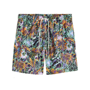 กางเกงขาสั้นชายแบบลำลอง ความยาวระดับเข่า เอวกลาง ผลิตจากโพลีเอสเตอร์ 100% แห้งเร็ว กันลม ระบายอากาศได้ดี พิมพ์ลายแบบซับลิเมชั่น สีพื้น - Product Image 5