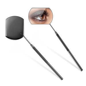 Sustainable Stainless Steel Personalized Cosmetic Eyelash Extension <b>Mirror</b> Silver Finish Customized Packaging Lash - Product Image 1