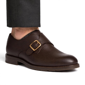 Chaussures en cuir véritable de qualité supérieure pour hommes, couleur unie, respirantes, dessus en cuir véritable, semelle en caoutchouc. - Product Image 6