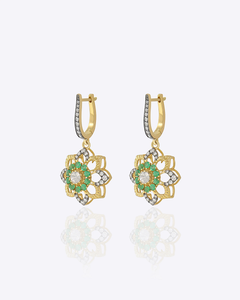 Pendientes Empress Flora, Elegantes Pendientes Colgantes con Diseño Floral para Mujer, Ideales para Fiestas, Bodas, Eventos Nocturnos, Joyería de Moda, Regalo - Product Image 3