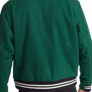 Veste universitaire moderne, style Letterman tendance, corps en laine, manches en cuir, idéale pour les tendances streetwear, vestes pour hommes - Product Image 5