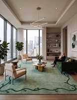 Luxury Wool Silk Hand Tufted Floral Scandinavian Anti Slip Area Rugs | Modern Designer Handmade Carpet for Living Room & Bedroom