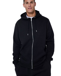 Sudaderas con capucha de gran tamaño en blanco y negro personalizadas de algodón 100% de alta calidad para hombres y mujeres sudaderas con capucha lisas para invierno - Product Image 1