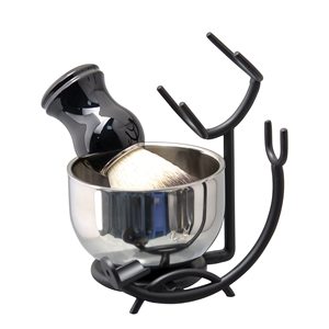Shaving Set Shaving <b>Brush</b> and Bowl Kit for Men 3 in 1 Shaving <b>Brush</b> Set Professional Stainless Steel Top Good Quality Shaving - Product Image 2