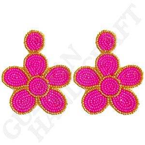 Joyería Artesanal Personalizada de Algodón con Cuentas Clásicas de Cara Sonriente de Colores, Estilo Vacacional Transfronterizo, Ligera, Multiusos - Product Image 5