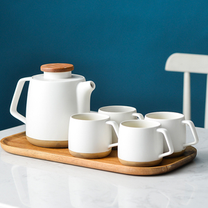 Elegant Porcelain <b>Tea</b> <b>Set</b> With Gold Rim Design Premium <b>Tea</b> Cups Stylish Teapot Serving Tray Sugar Pot Milk Jug Luxury <b>Tea</b> <b>Set</b> - Product Image 6
