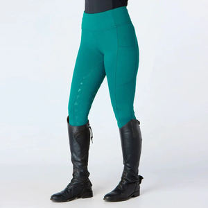 Leggings d'équitation antidérapants en silicone avec tissu extensible 4 directions, mettant en valeur la performance et l'adhérence antidérapante. - Product Image 4