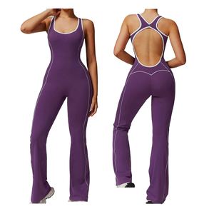 Combinaison de yoga une pièce pour femme, 100 % coton, sans manches, tenue de sport, body de sport pour la gym, entraînement, mode, personnalisable, prix de gros - Product Image 1